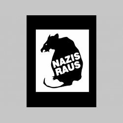 Nazi Raus  chrbtová nášivka veľkosť cca. A4 (po krajoch neobšívaná)